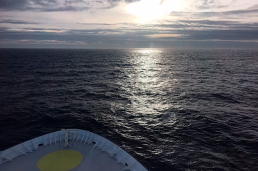 Spirit of Adventure crossing the Bay of Biscay
